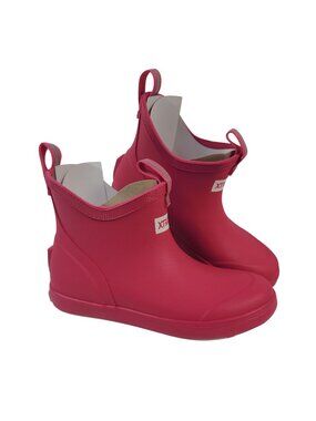 NEW Xtratuf Youth Ankle Deck Boots Pink Waterproof US 1M EU 32